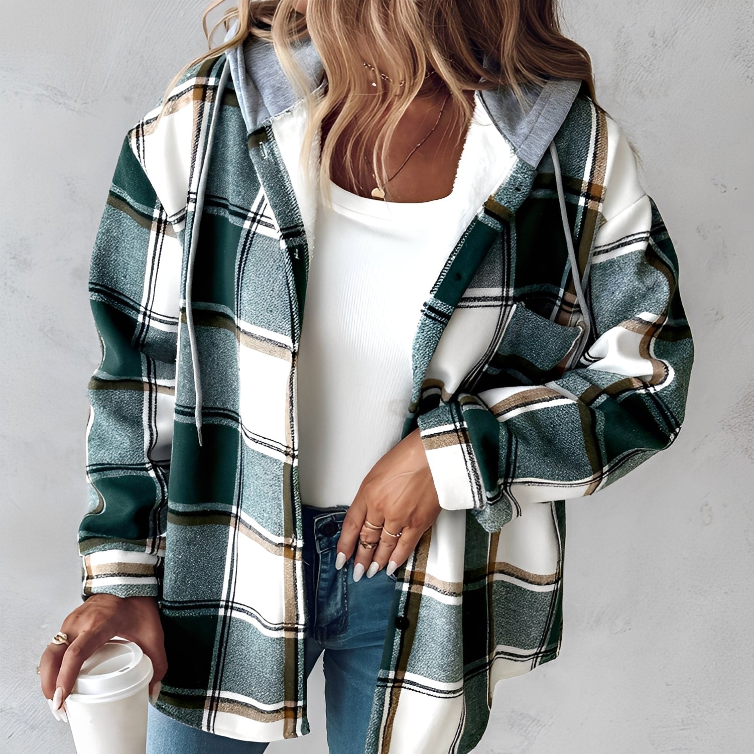 Kapuzenjacke Damen Warm Freizeit - IdealeKleiden
