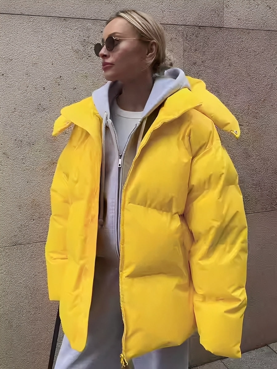 Frauen Winterjacke Warm Polster Mantel