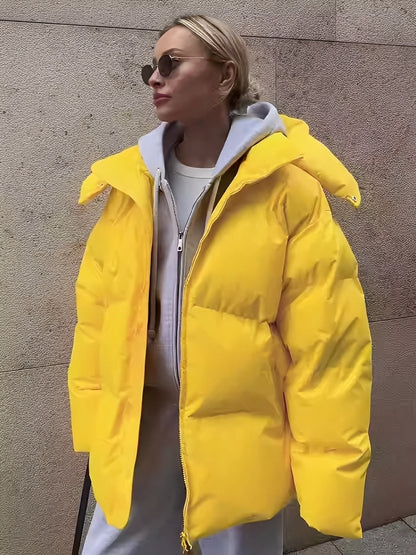 Frauen Winterjacke Warm Polster Mantel
