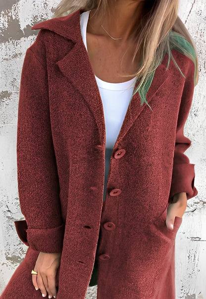 Langer Frauen Strickmantel Bequem