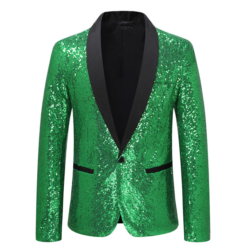 Eleganter Pailletten Blazer Herren Abendgarderobe