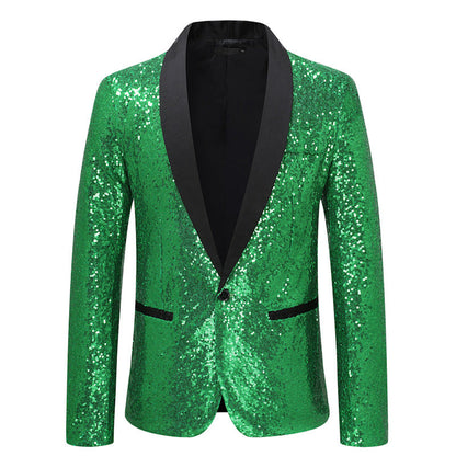 Eleganter Pailletten Blazer Herren Abendgarderobe