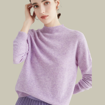 Damen Merinowolle Pullover Warm Winter