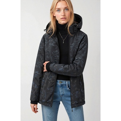 Frauen Windbreaker Kapuze Reißverschluss