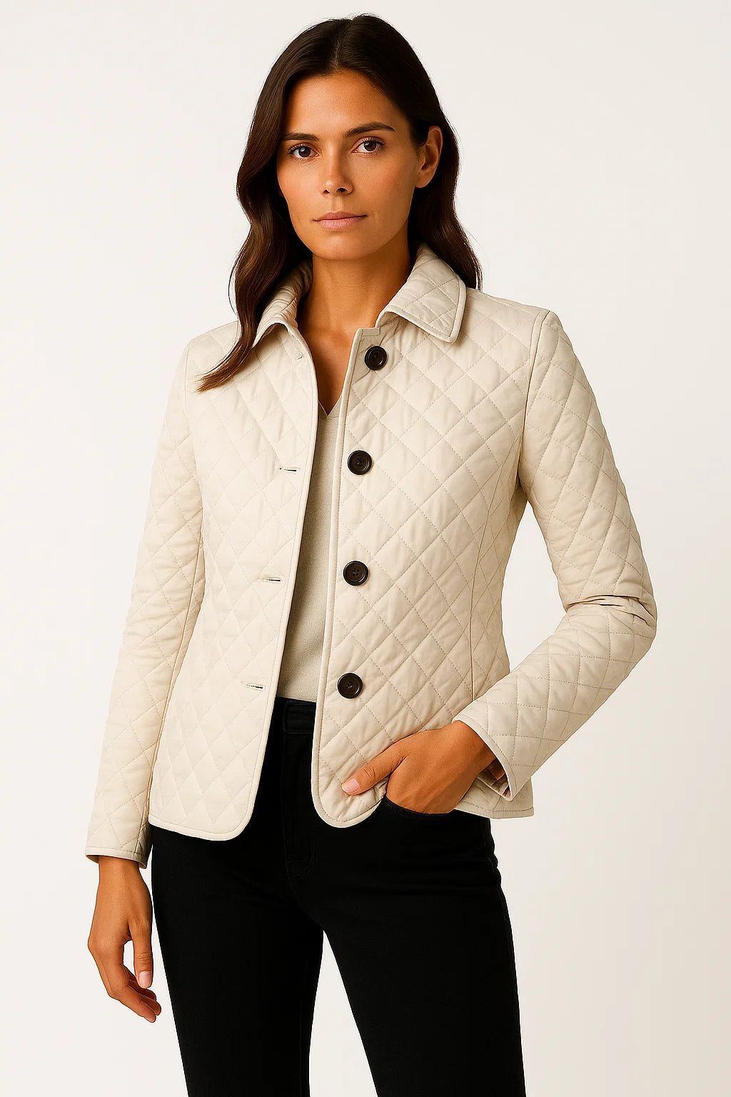 Stylische Steppjacke Damen Warm Und Leicht