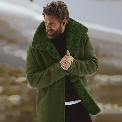 Herren Oversize Mantel Weich Bequem