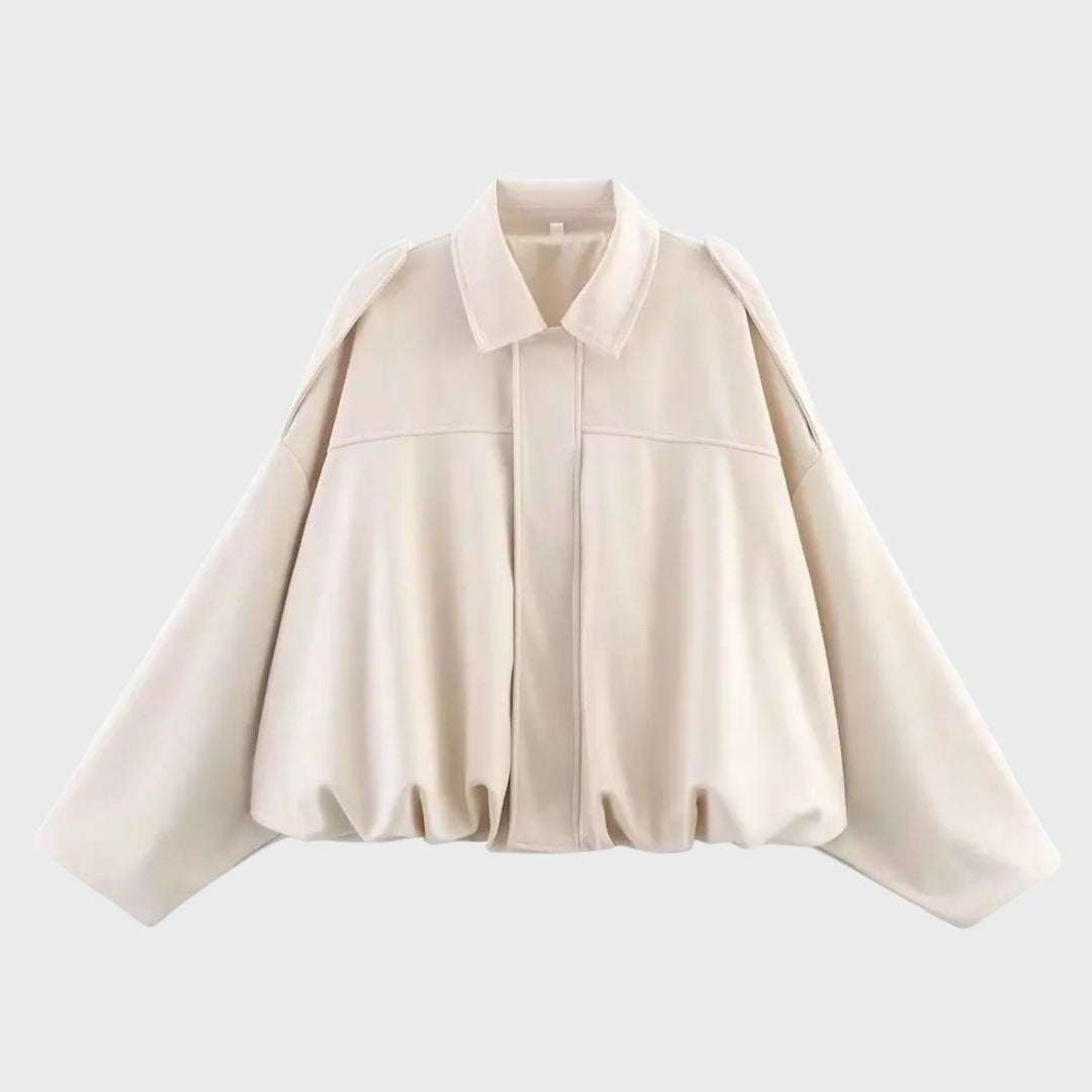 Übergroße Lederjacke Wildleder Warm & Stylish