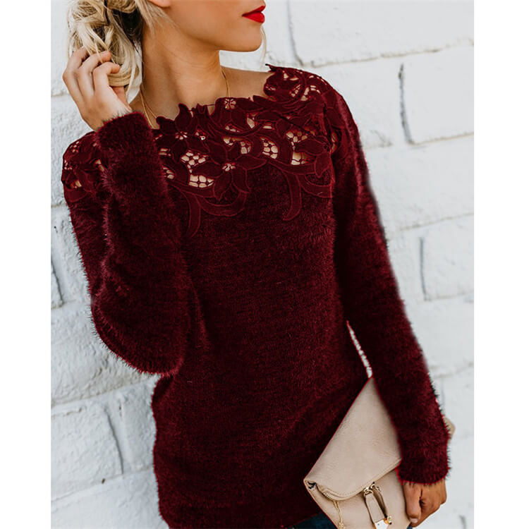 Kuschelpullover Weich Bequem Warm