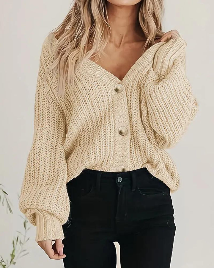 Herbst Cardigan Damen Warm