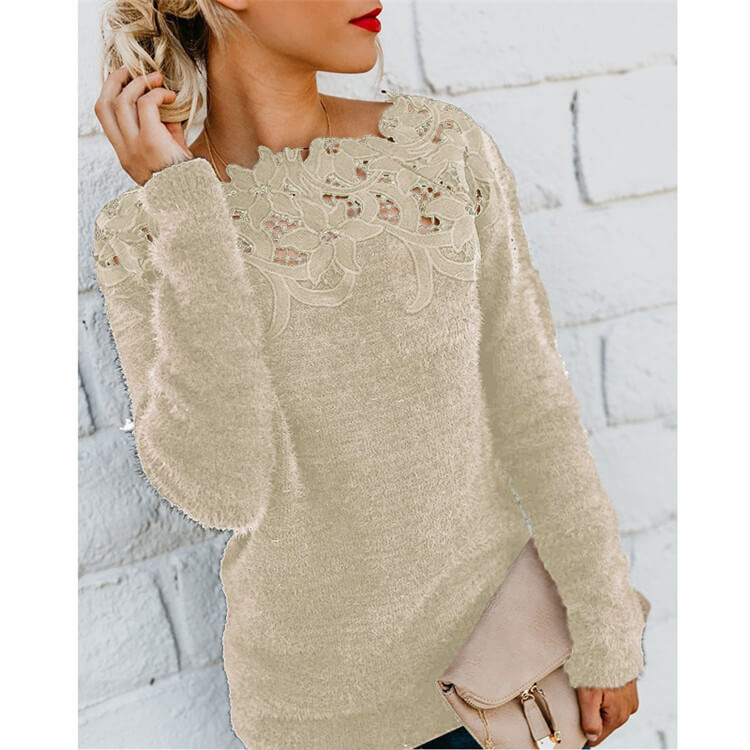 Kuschelpullover Weich Bequem Warm