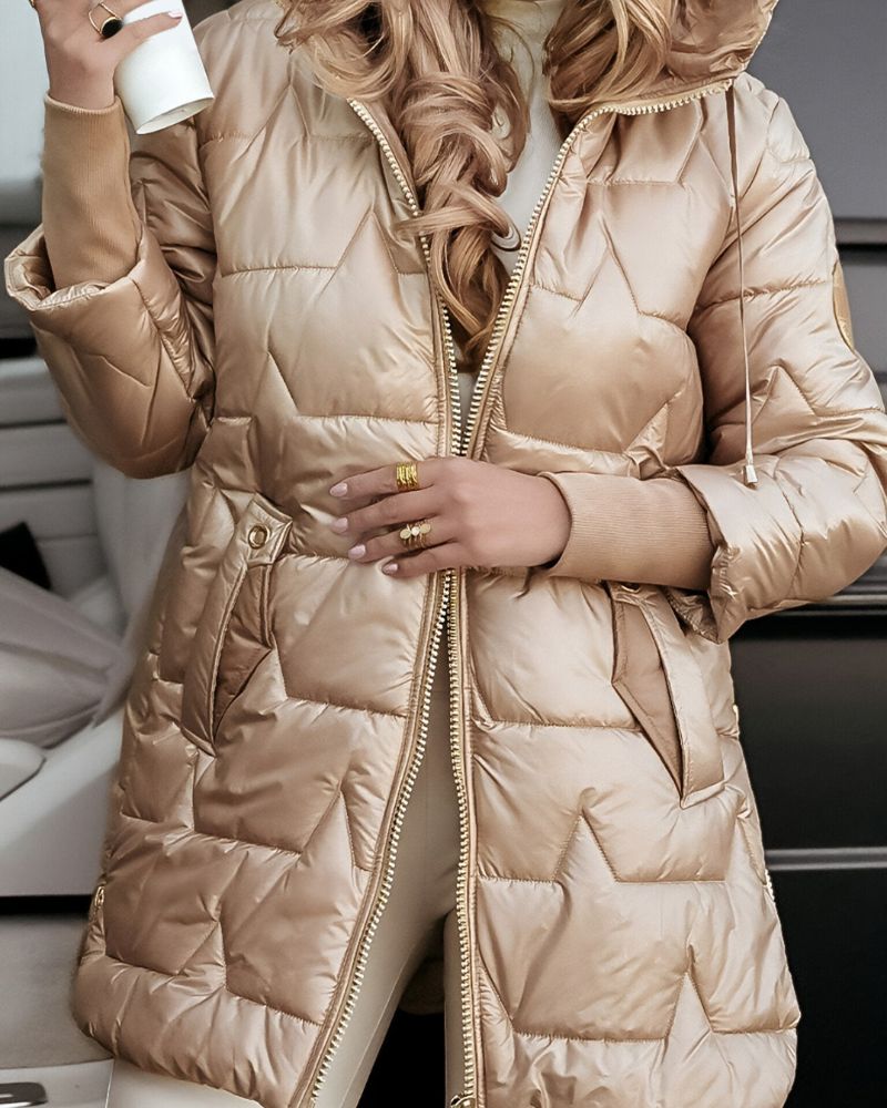Bequemer Wintermantel Langarm