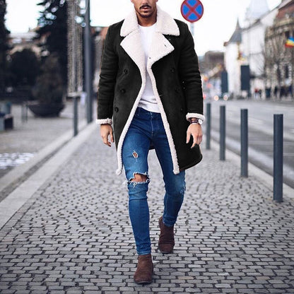 Herren Wintermantel Gefüttert Warm Isoliert