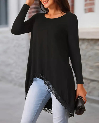 Stylisches Oberteil Langarm Mesh Trend