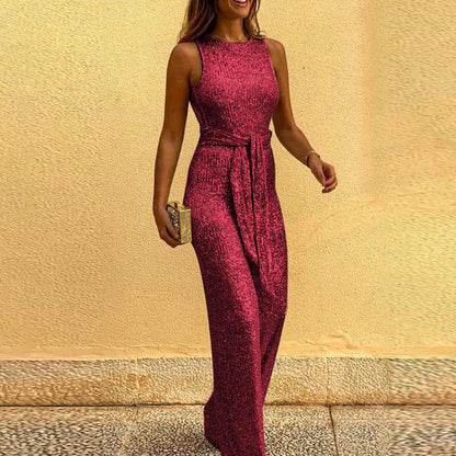 Glitzerndes Abendkleid Damen Elegant Offener Rücken