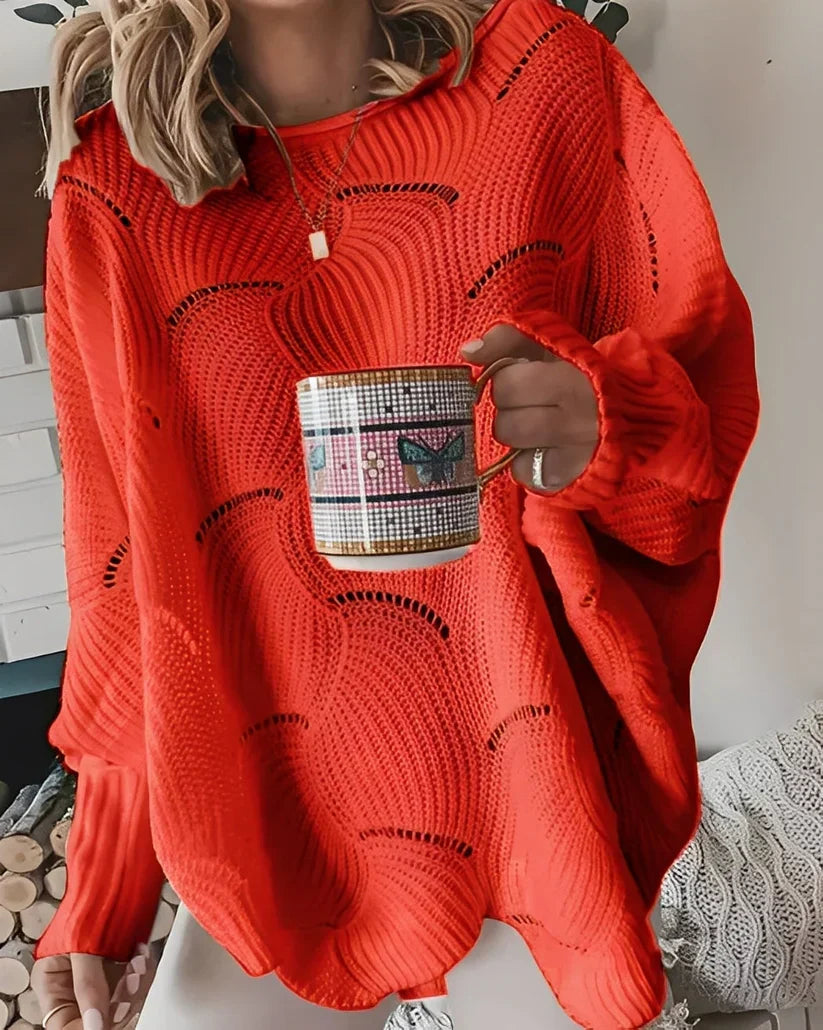 Stylischer V-Ausschnitt Pullover für Damen
