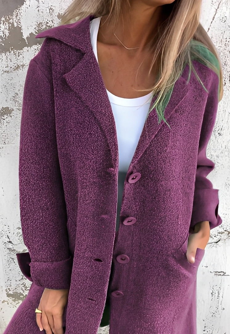 Langer Frauen Strickmantel Bequem