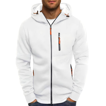 Stilvolle Herrenjacke Modern Kapuze