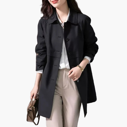 Damen Wintermantel Klassisch Elegantes Design