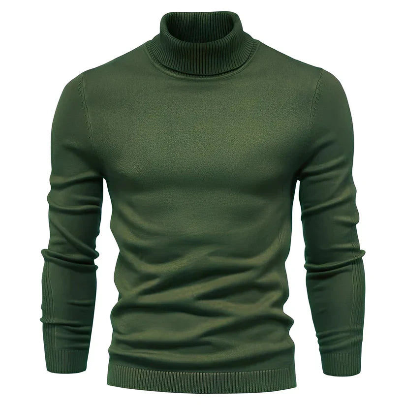 Herren Slimfit Rollkragenpullover Modern