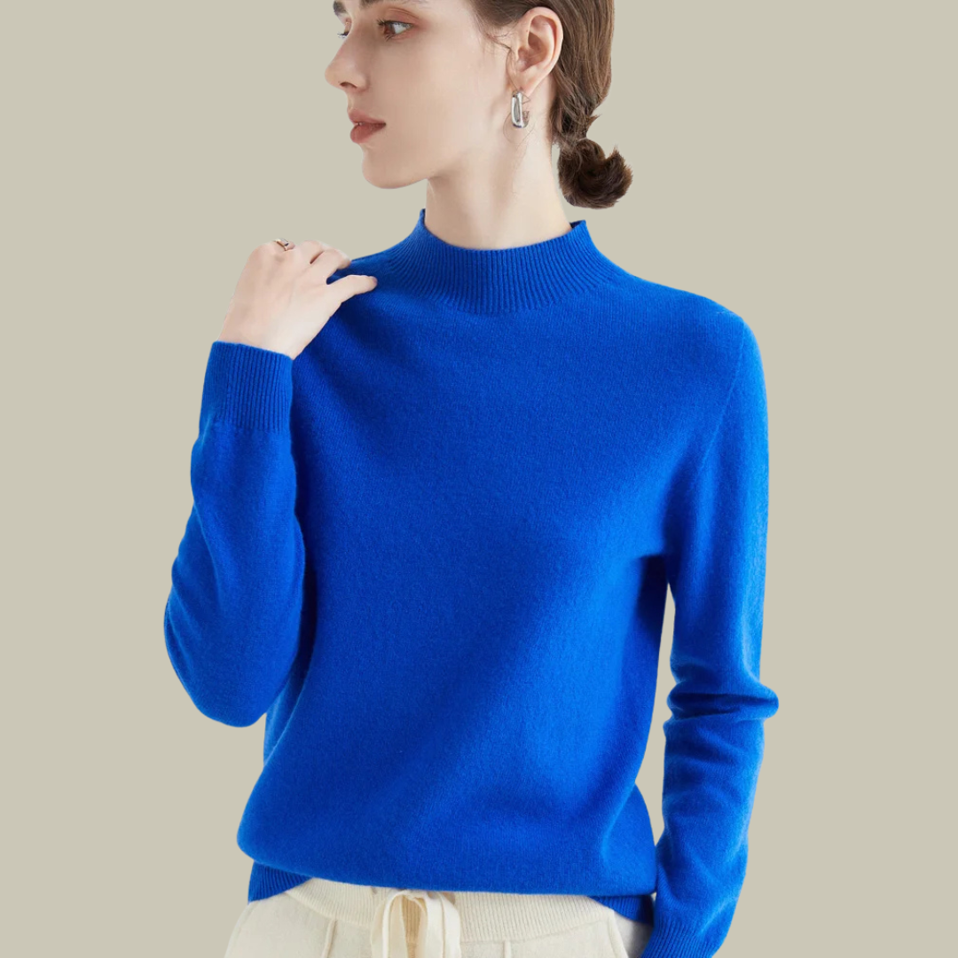 Damen Merinowolle Pullover Warm Winter