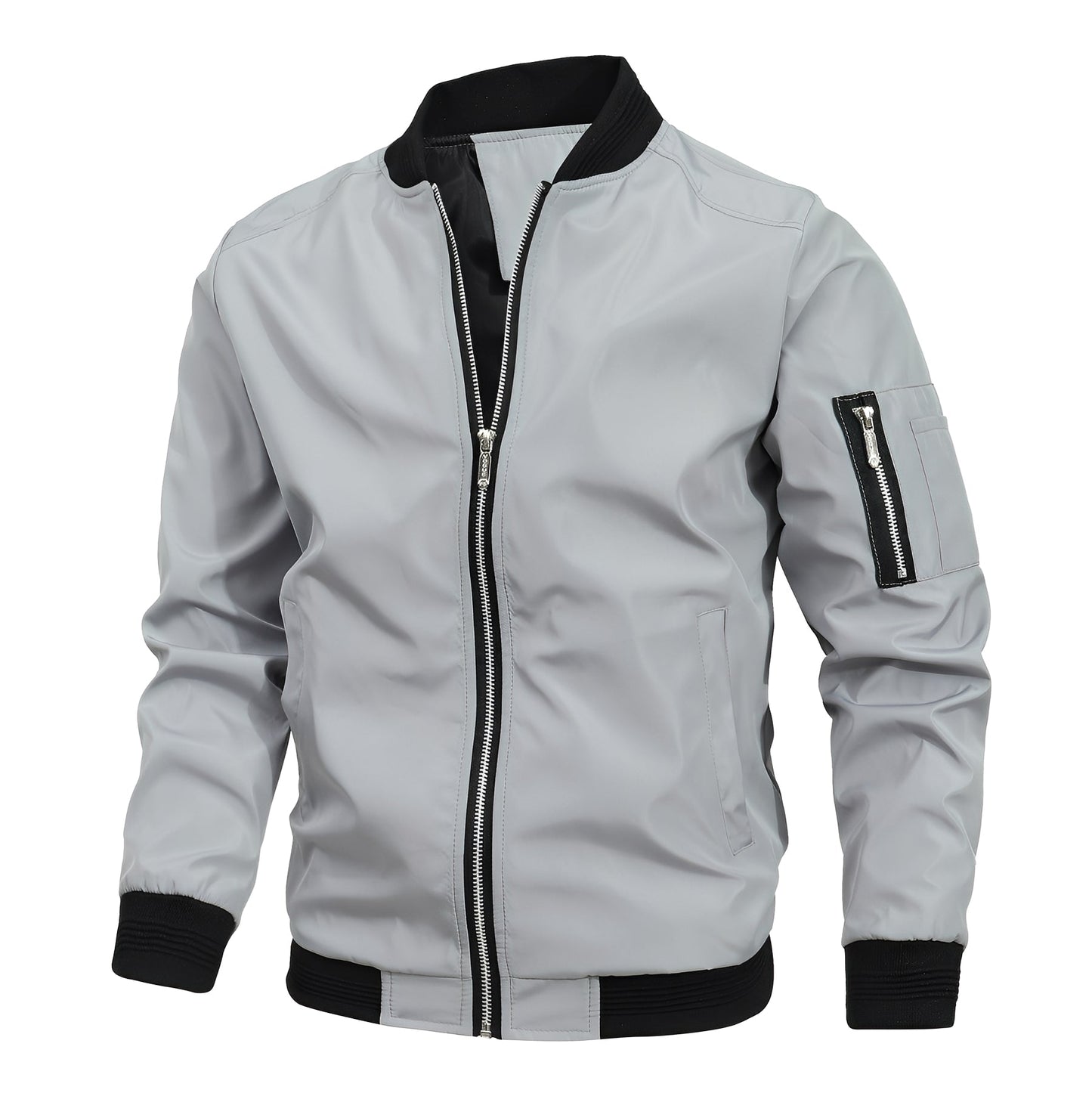 Stilvolle Bomberjacke Herren Sportlich Modern
