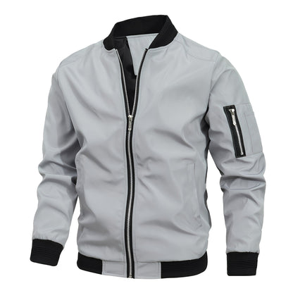 Stilvolle Bomberjacke Herren Sportlich Modern
