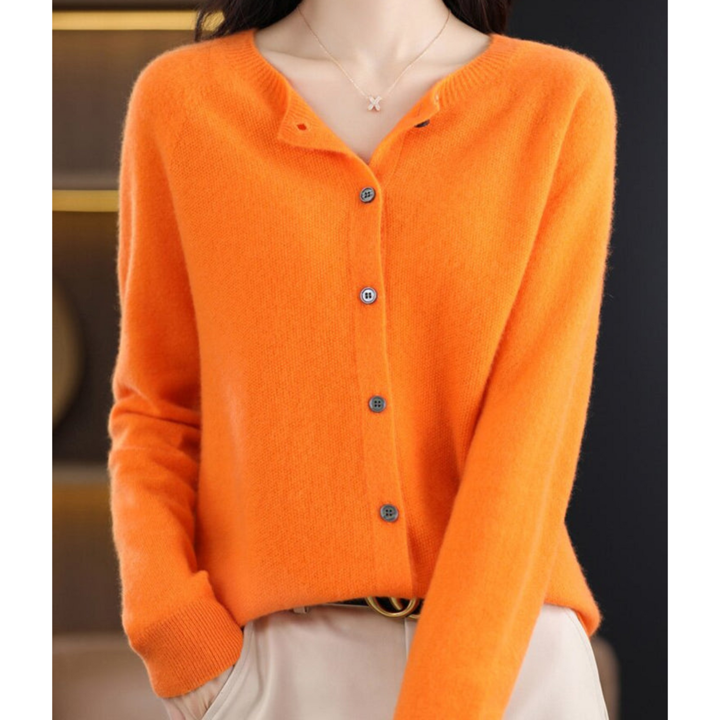 Weicher Merinowolle Cardigan Damen