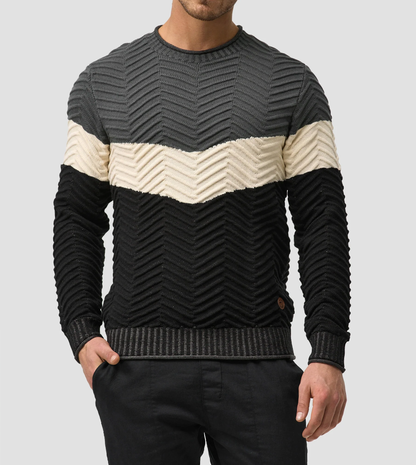 Herren Pullover Italienisch Elegant Baumwolle