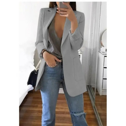 Damen Blazer Khaki Herbst Mode