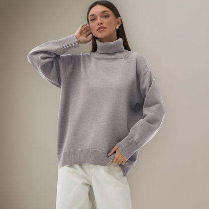 Damen Rollkragenpullover Warm Winter