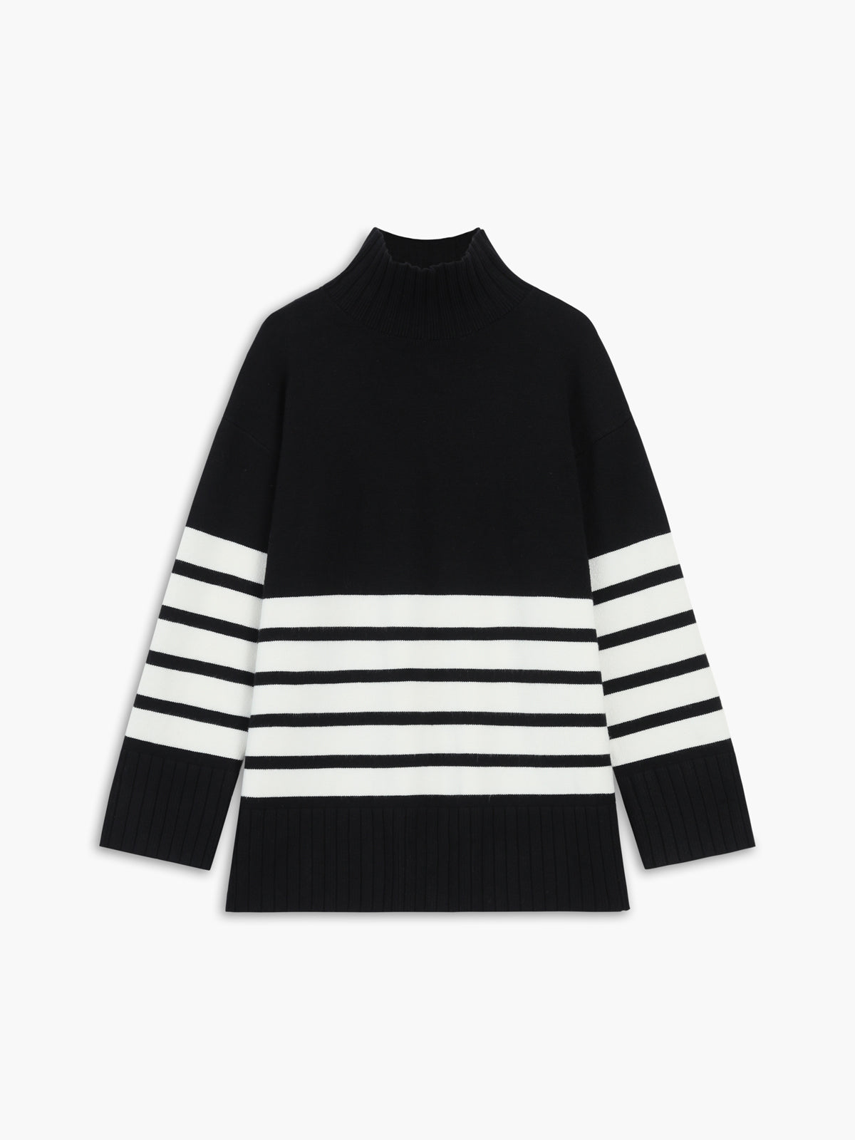 Stylischer Streifen Pullover Damen