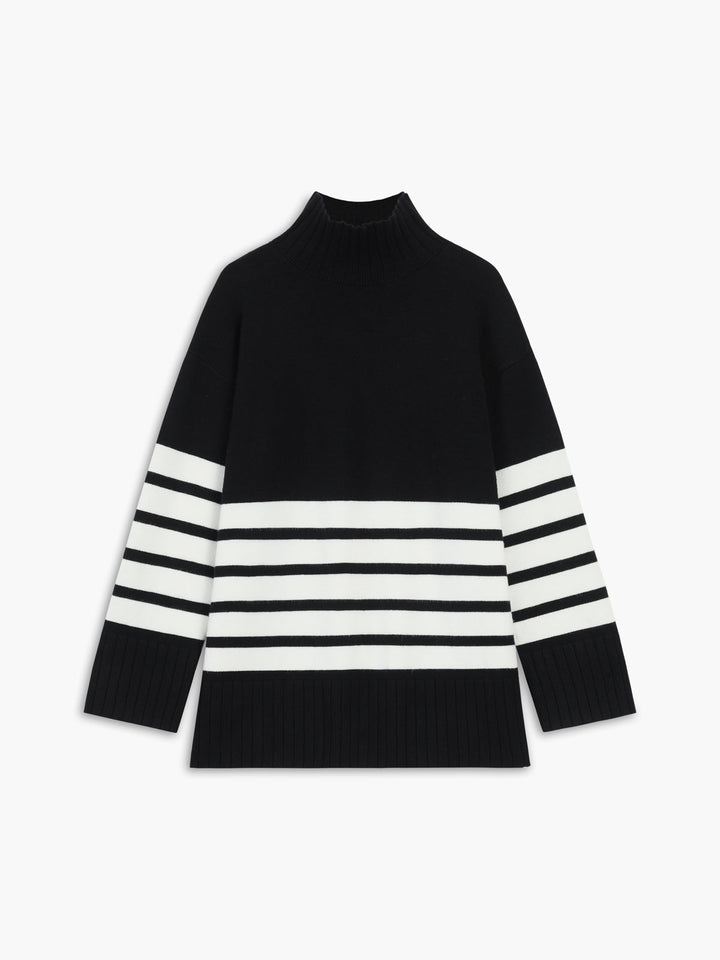 Stylischer Streifen Pullover Damen