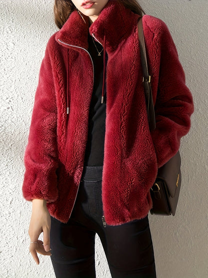 Weiche Fleecejacke Damen Winter