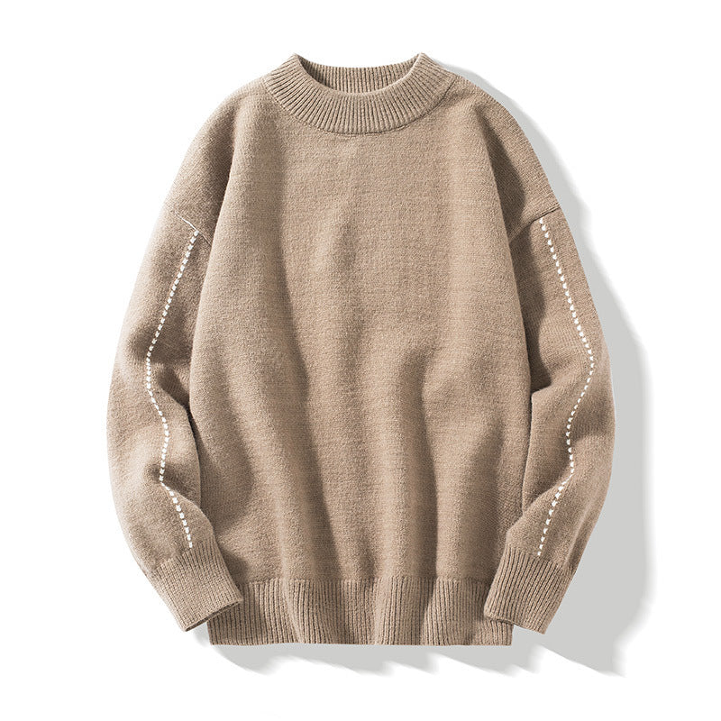 Stilvolle Strickpullover mit Stehkragen