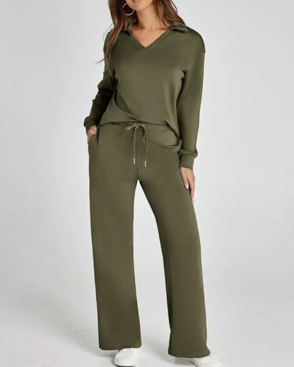 Elegantes 2-Teiliges Kleid Set Damen