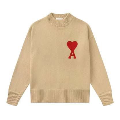 Einfacher Bestickter Pullover Herren - IdealeKleiden