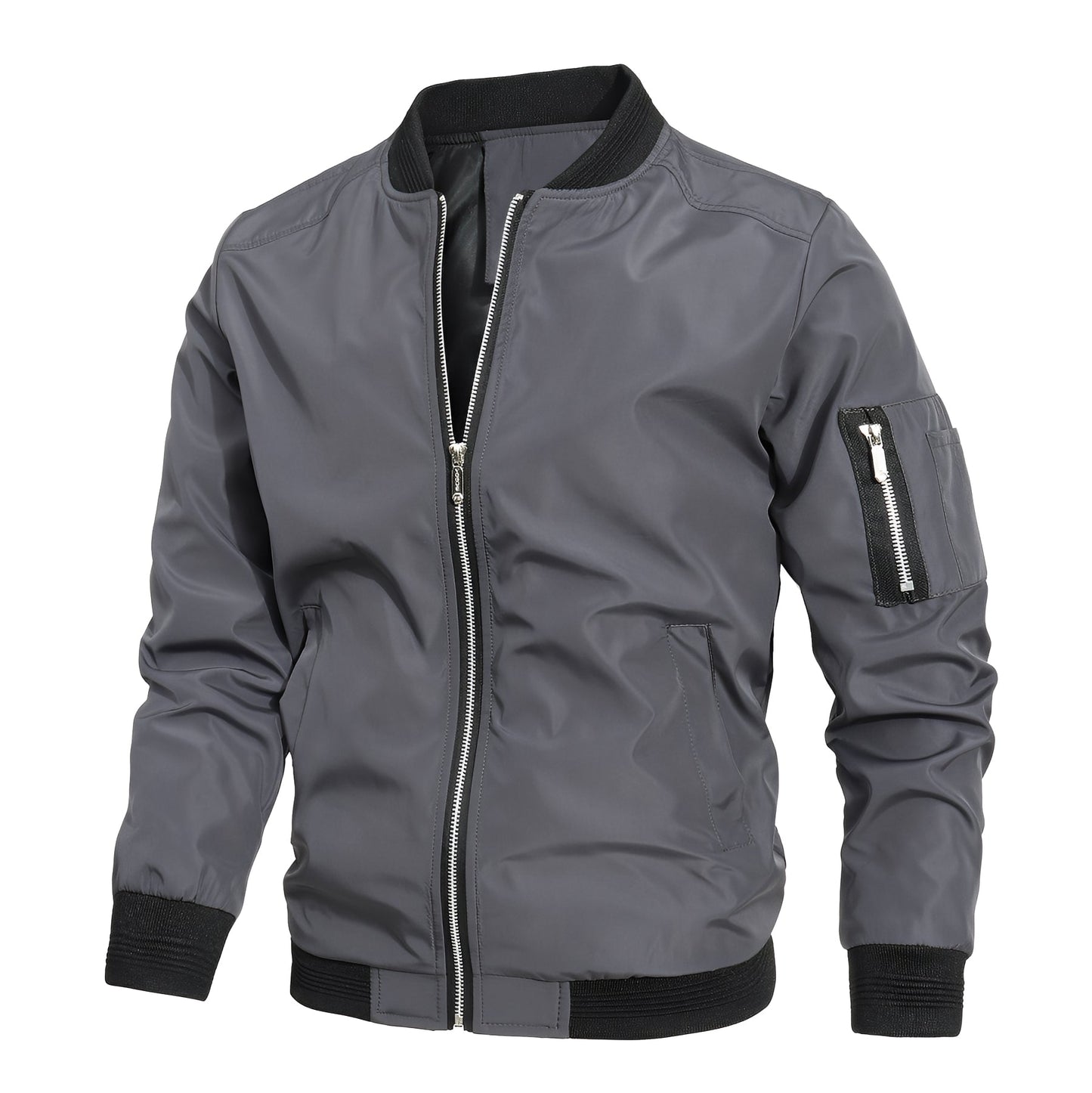 Stilvolle Bomberjacke Herren Sportlich Modern