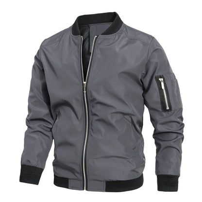 Stilvolle Bomberjacke Herren Sportlich Modern