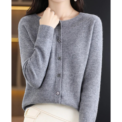 Damen Strickjacke Elegante Klassik Design
