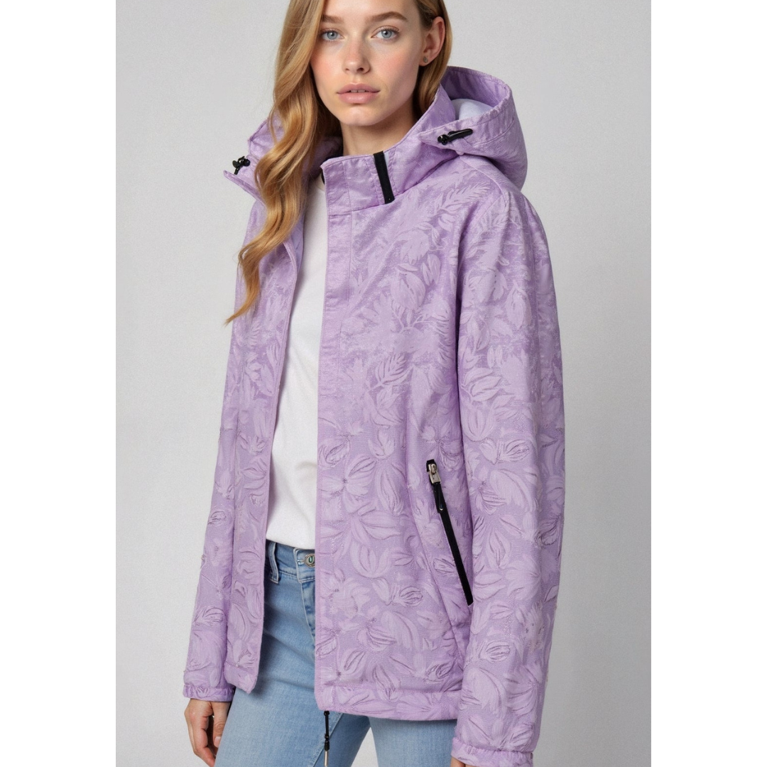 Frauen Windbreaker Kapuze Reißverschluss