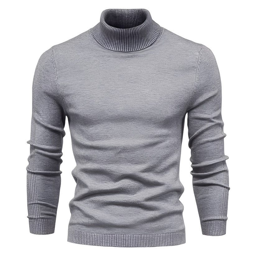 Herren Slimfit Rollkragenpullover Modern