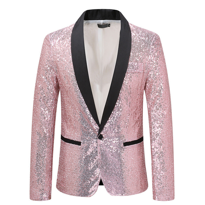 Eleganter Pailletten Blazer Herren Abendgarderobe