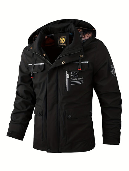 Praktische Herrenjacke Outdoor Kapuze