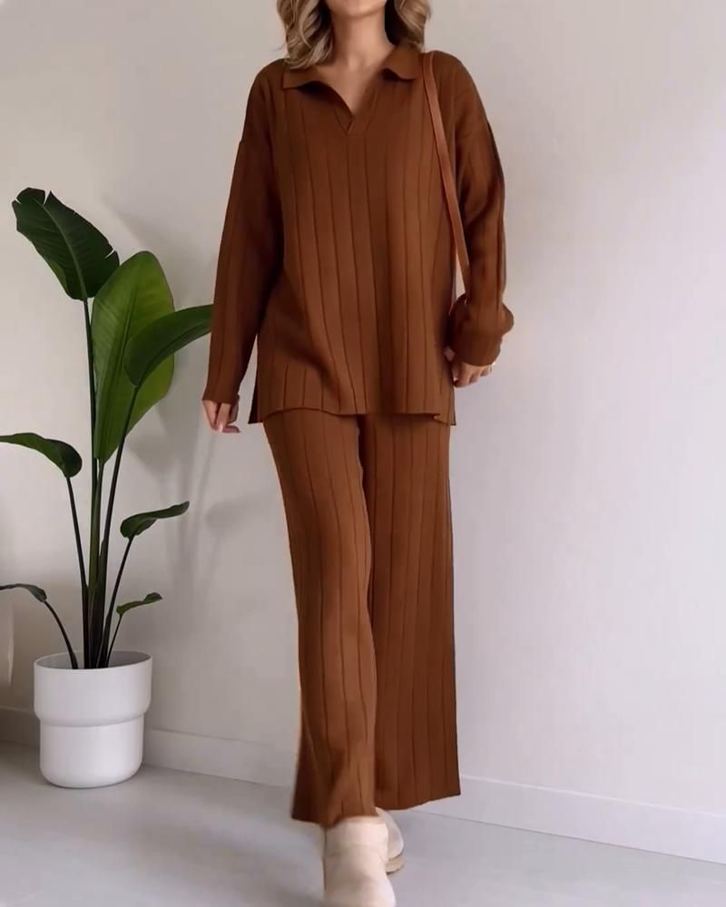 Stilvolles Zwei-Teil-Kleid Set Damen