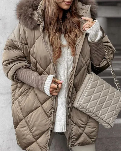 Winterjacke mit Kapuze Warm Isoliert