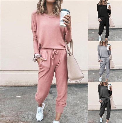 Damen Jumpsuit Komfort Design Rundhals Ausschnitt - IdealeKleiden