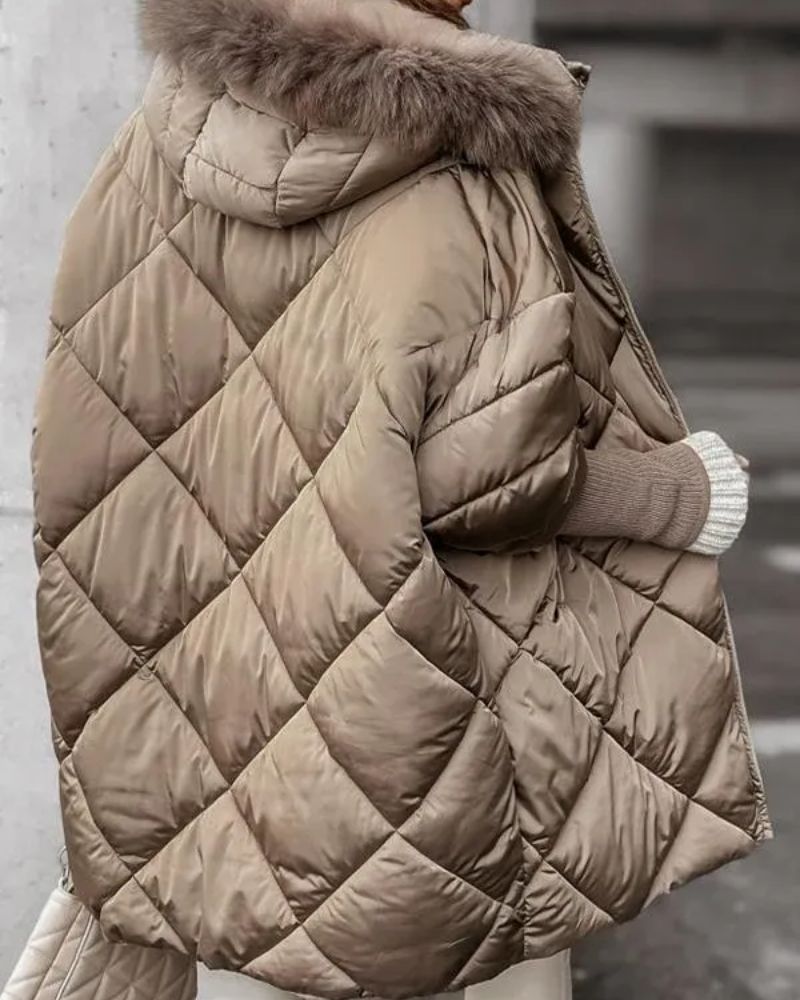 Winterjacke mit Kapuze Warm Isoliert - IdealeKleiden