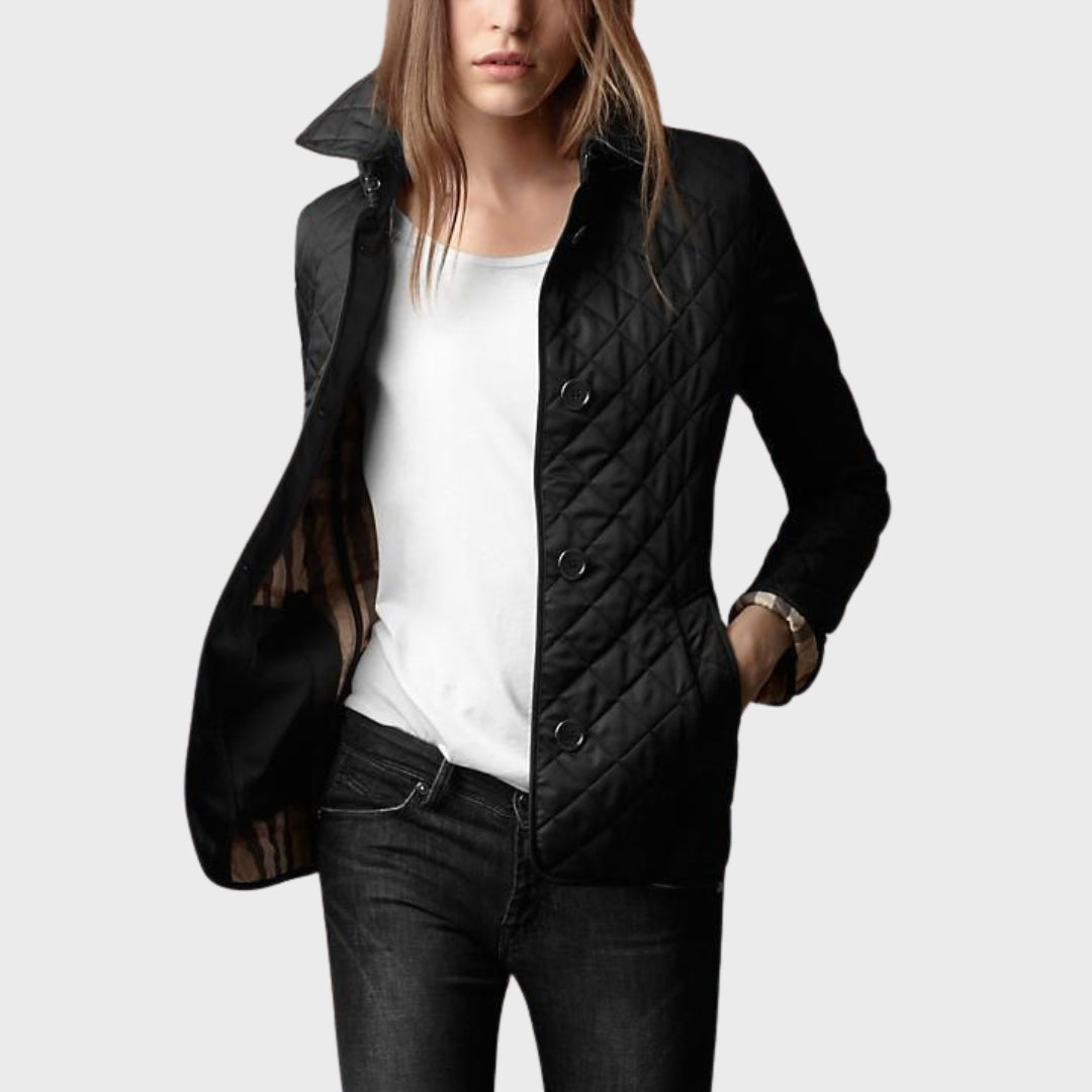 Stilvolle Steppjacke Mit Umschlagkragen