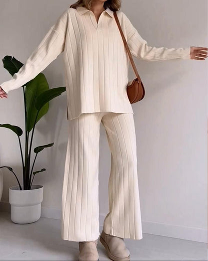 Stilvolles Zwei-Teil-Kleid Set Damen