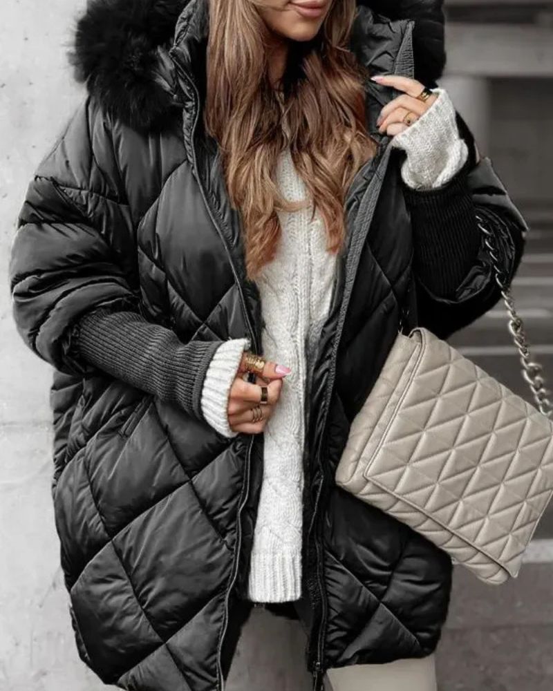 Winterjacke mit Kapuze Warm Isoliert